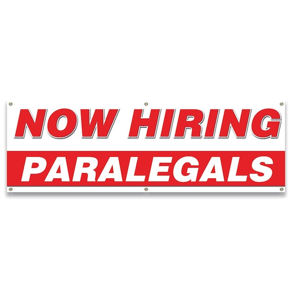 Now Hiring Paralegals Banner Apply Inside Accepting Application Single Sided